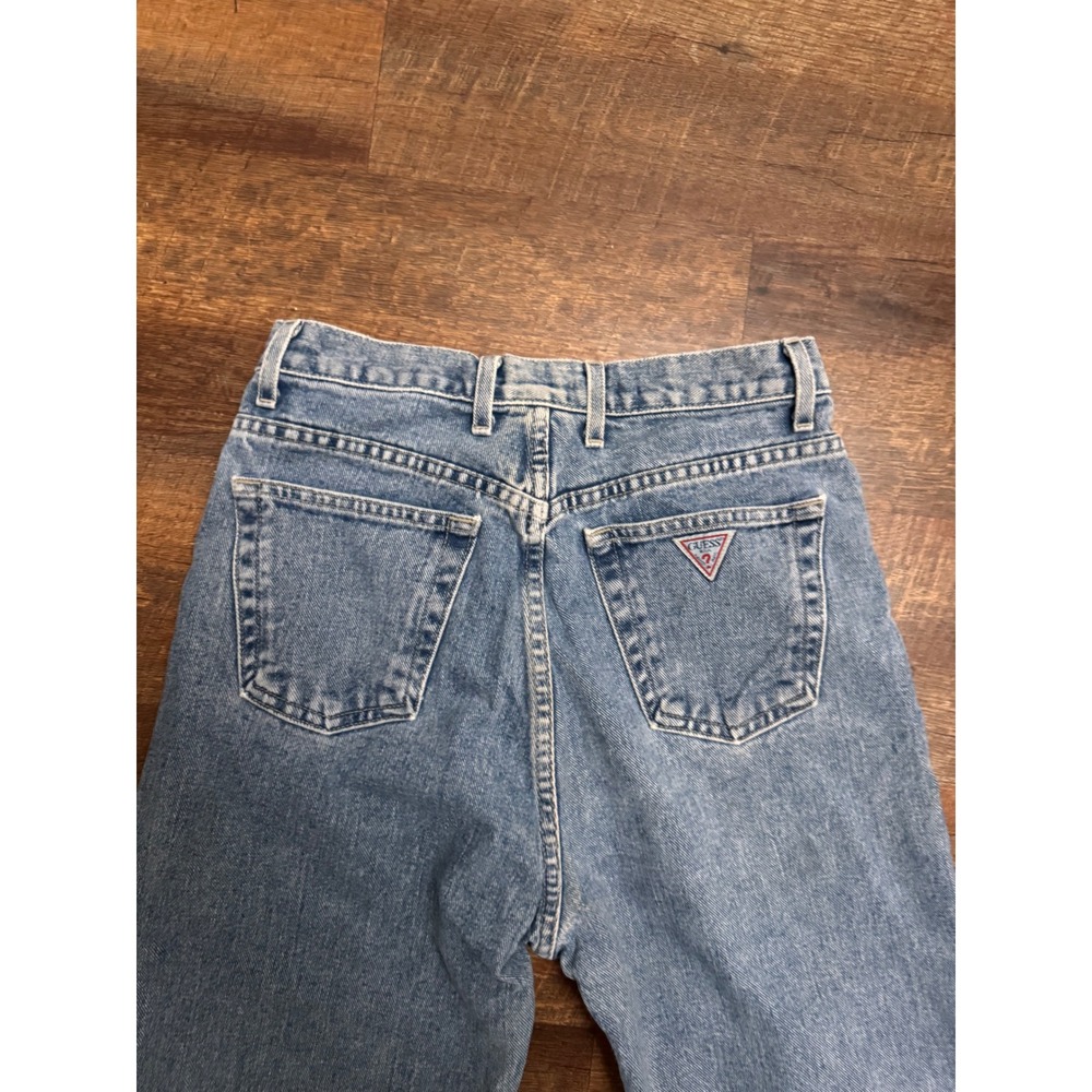 Vintage GUESS Jeans USA High Rise Mom Jeans Size 30 100% Cotton Made in USA - Picture 2 of 9